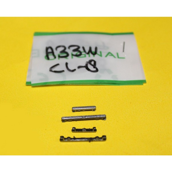 TOMBOL LUAR VOL+ON/OFF OPPO A33W PUTIH/SILVER FIND NEO.7 = A33 / A1603 NB : VOL LEBIH PANJANG DARI R