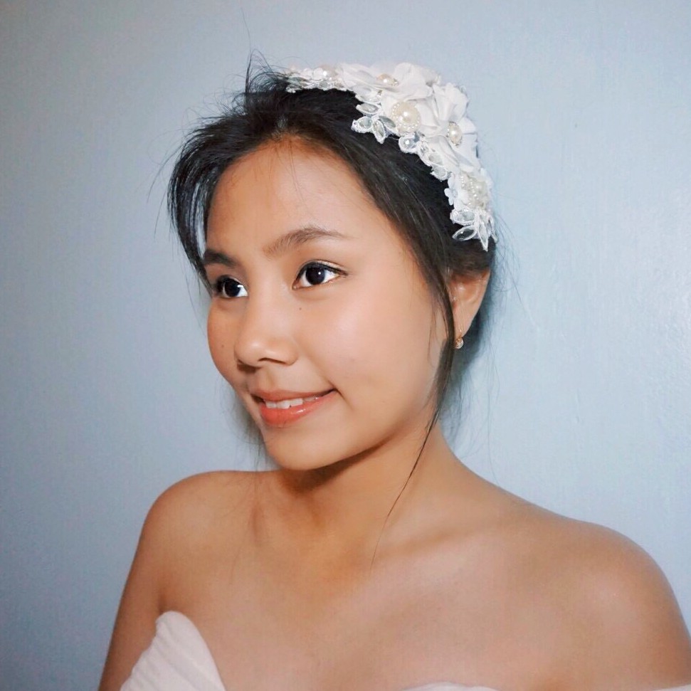 [BISA COD] HEADPIECE PENGANTIN HAIRPIECE AKSESORIS RAMBUT PUTIH HPM001