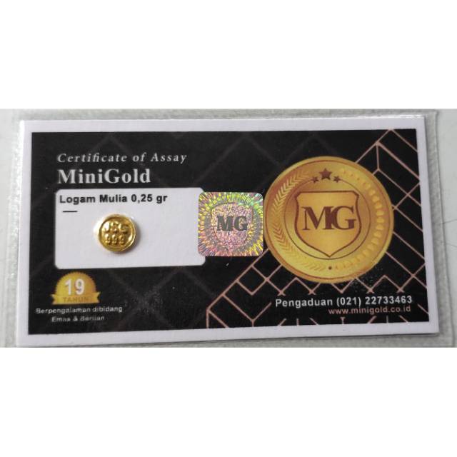 Mini Gold 0.25 gram