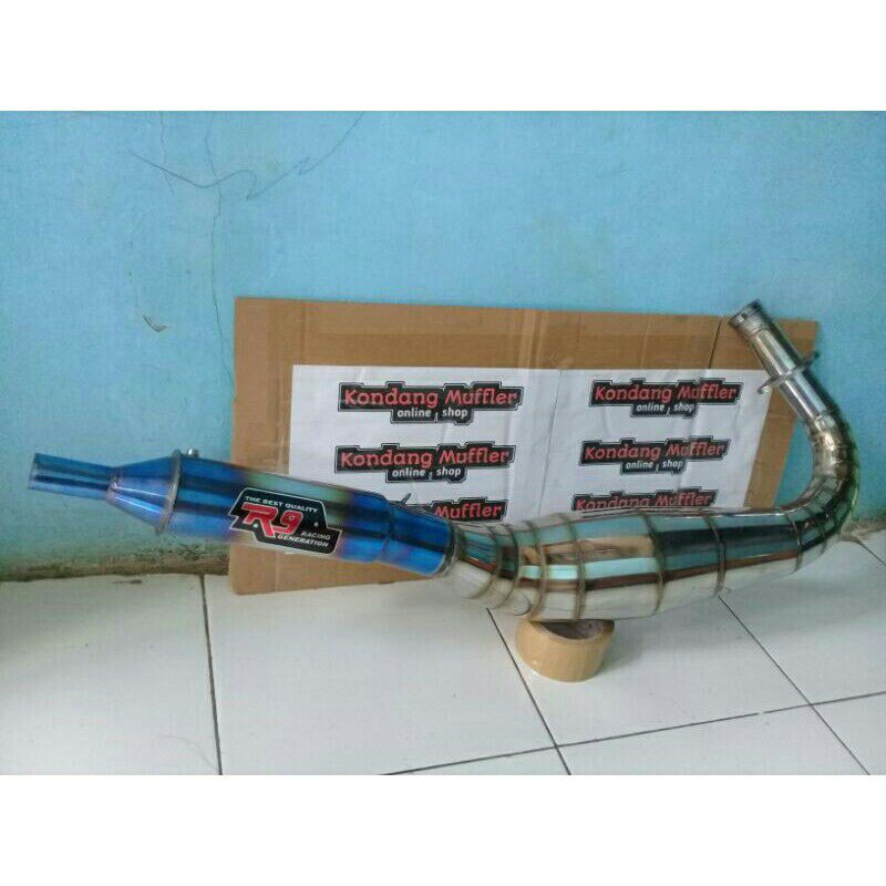 KNALPOT R9 CRUM BLUE FIRE RX KING  RX SPESIAL