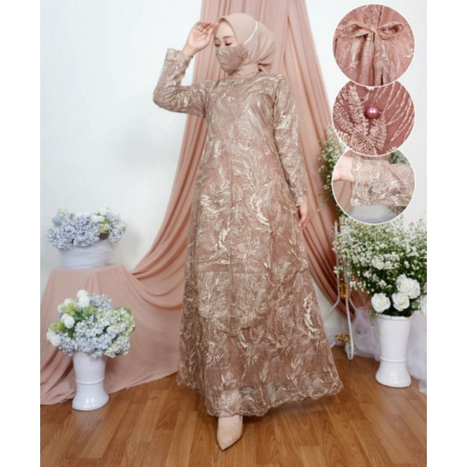 Gamis Tile Mutiara // Gamis Tile Mutiara Mekar // Kebaya Wisuda, Kebaya Modern, Gamis Wisuda Modern