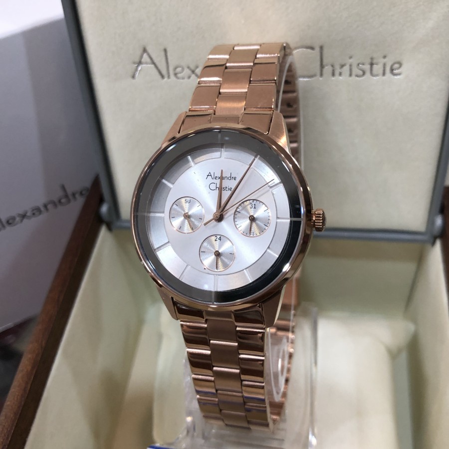 Jam tangan wanita ALEXANDRE CHRISTIE AC 2714 BF - Rosegold