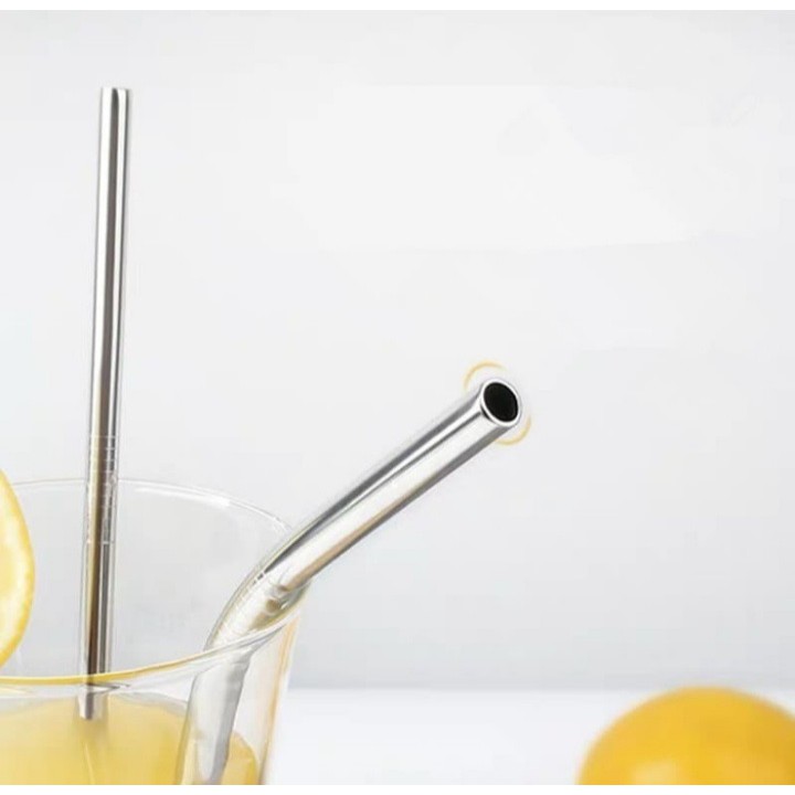 Stainless Steel Straw Set 5 Good Quality / Sedotan Stainless Steel