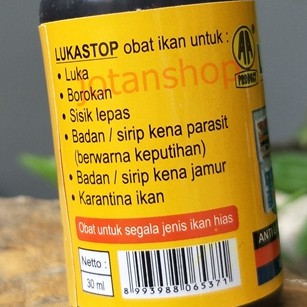 LUKA STOP LUKASTOP 30ml Obat Luka Jamur Cair ikan Hias koi