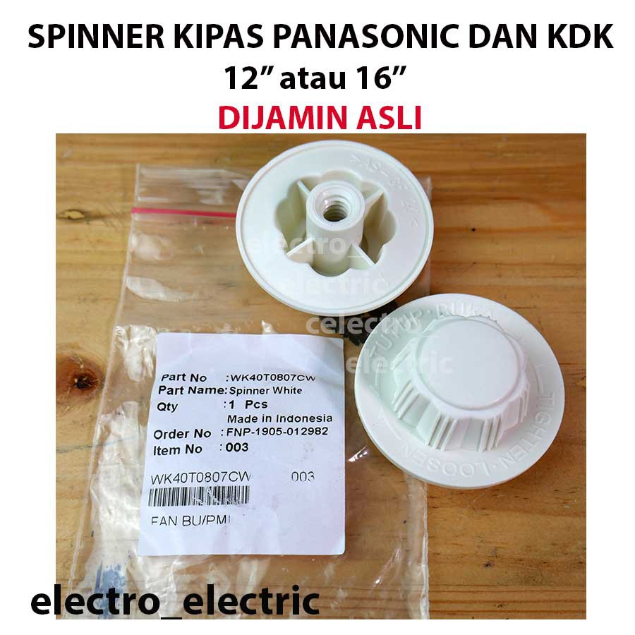 Spinner Kipas Panasonic untuk 12 dan 16 Inch Original