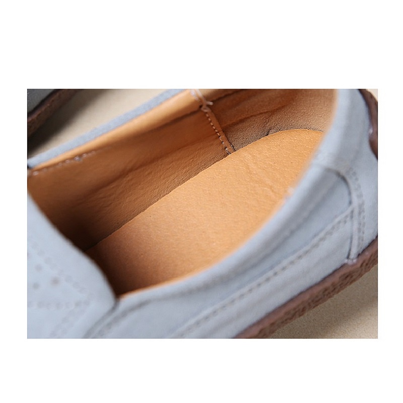 100% ASLI KULIT Sepatu Wanita Casual Slip On Murah Selop Flat Shoes Kekinian Cewek Slop Kulit Asli Terbaru Cantik 101