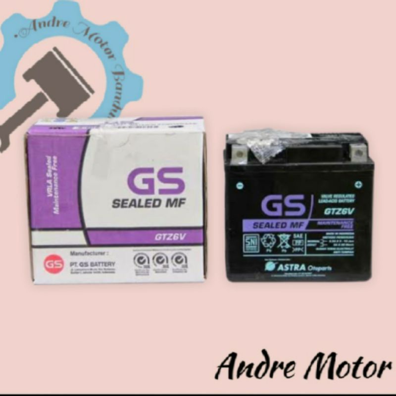 AKI ACCU KERING GS ASTRA GTZ6V ORIGINAL