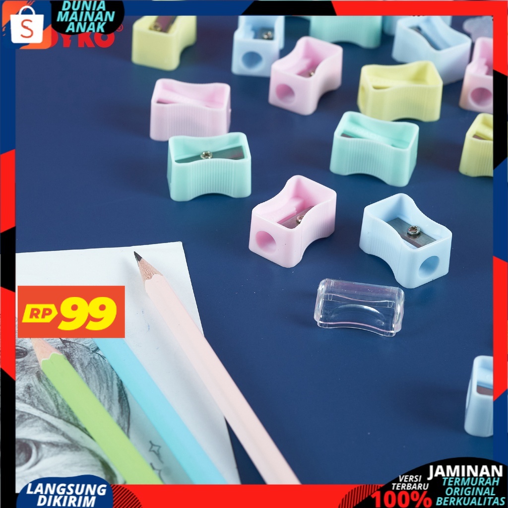 ( PROMO 99 ) Serutan Sharpener Rautan Joyko SP-362PTL Pastel Color Termurah