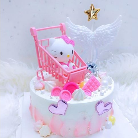 3D Hello Kitty Cake Topper - Toper Kue Karakter Hello Kitty 3D