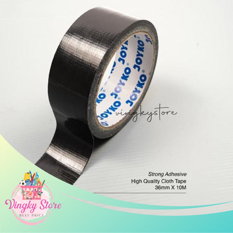 

Cloth Tape / Lakban Kain Hitam Joyko (Blue core) 10m
