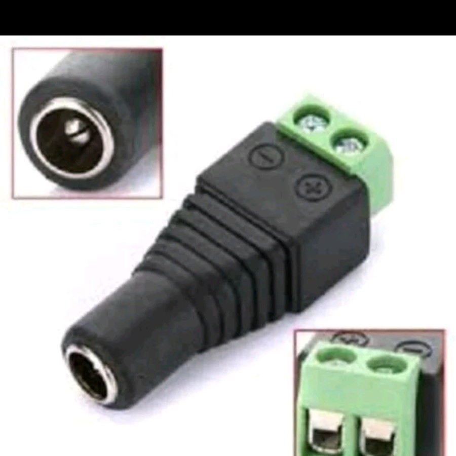 Soket Socket DC Female Betina Adaptor Soket DC konetor DC buat CCTV LED 12v 2.1x5.5mm