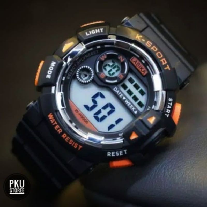 SPORT TERLARIS JAM TANGAN DIGITAL LASIKA ORIGINAL RUBER WATER PROFF MODEL SPORT BISA BAWA RENANG COD