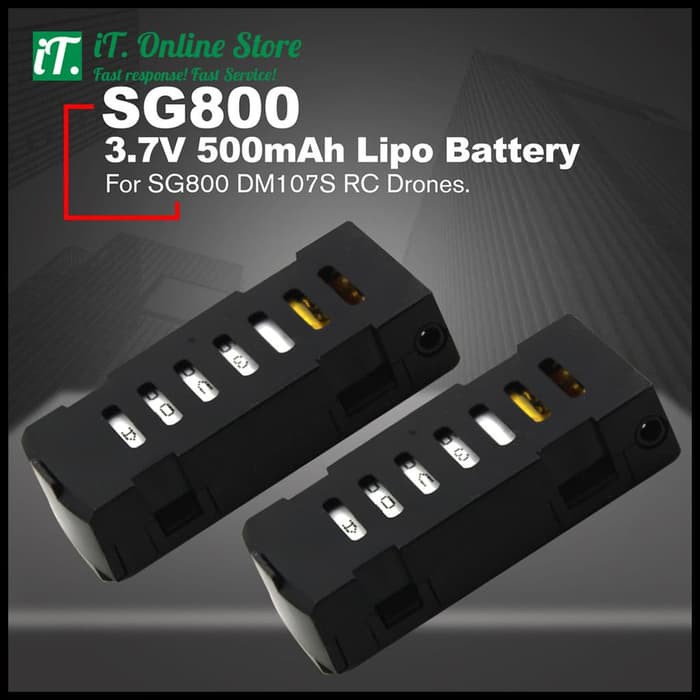 Baterai Drone Mini Mavic SG800 LF606 GW10 JD-16 M11 D2 G1 3.7V 500mAh