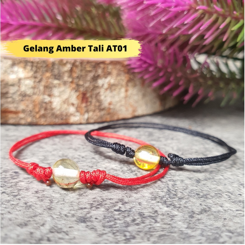 Gelang Amber Tali Anak dan Dewasa Adjustable AT01