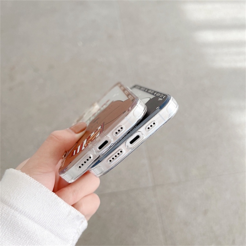 Soft Case Silikon Motif Kartun Beruang Untuk Compatible for iPhone 11 Pro Max iPhone 14 13 12 Pro Max X Xr Xs Max Se 2020 iPhone 7plus 8plus 8 7 6 6s plus Cartoon Bear Series Translucent Frame Soft Silicone Shockproof Phone Case