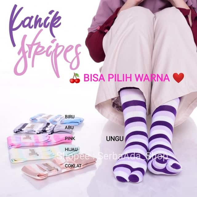 Kanik Kaos Kaki Jempol Warna Strip 3