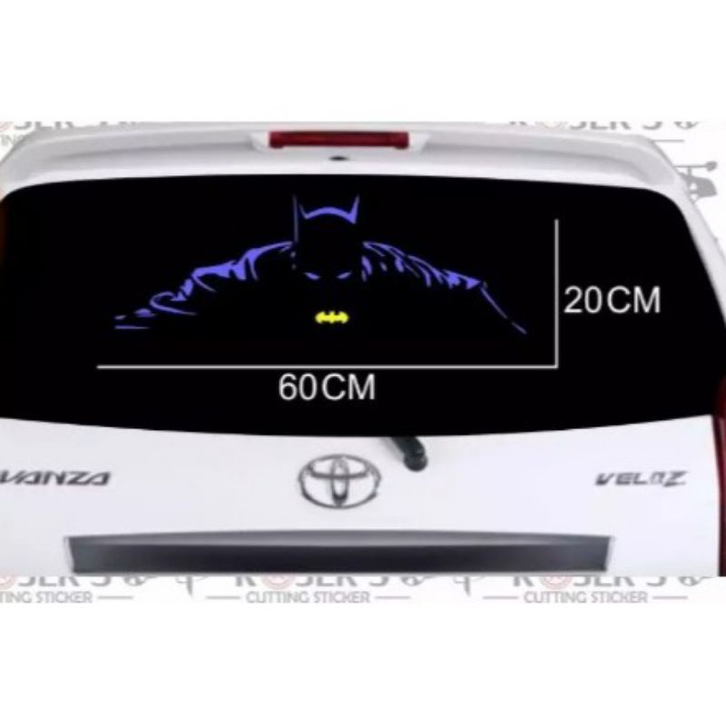stiker mobil sticker animasi batman