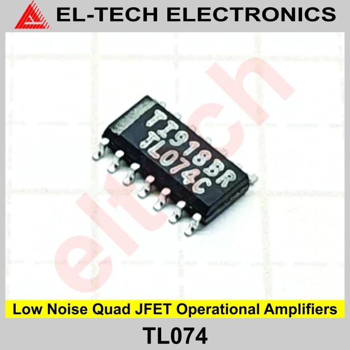 TL074 TL074C TL 074 074C SMD Low Noise Quad JFET Operational Amplifier elt3ch Juara