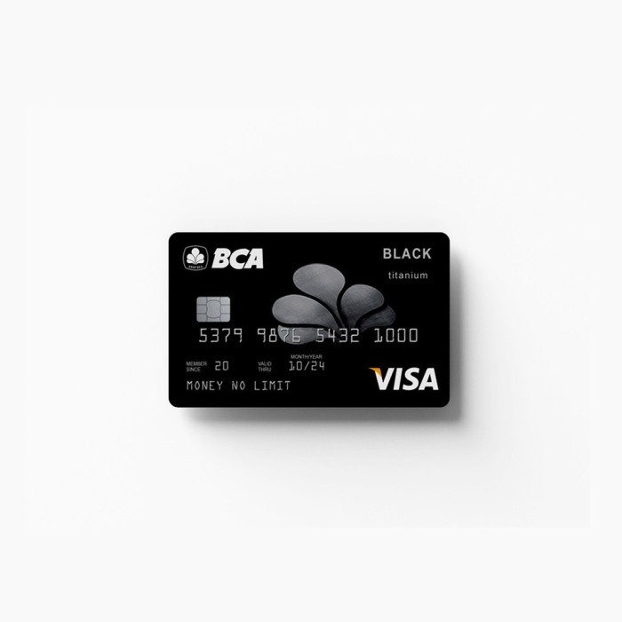 BLACK CARD PT2 | GARSKIN / STICKER KARTU ATM / SKIN KARTU ATM / DEBIT - BCA VISA, Chip