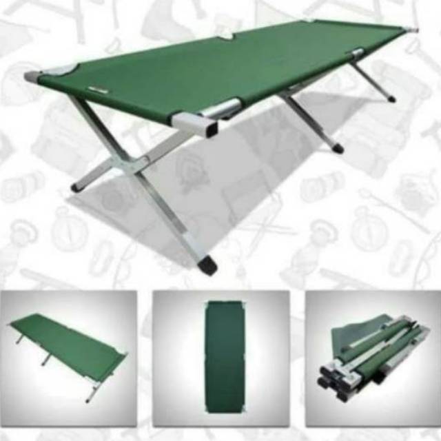 Velbed Alluminium Foldable Bed Tempat Tidur Lipat Lapangan