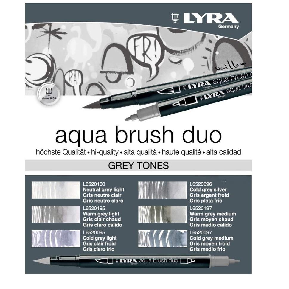 

F4st Resp0n|Lyra Aqua Brush Duo Tones - Brush Pen Set 6 Color |siap Diorder...,,!