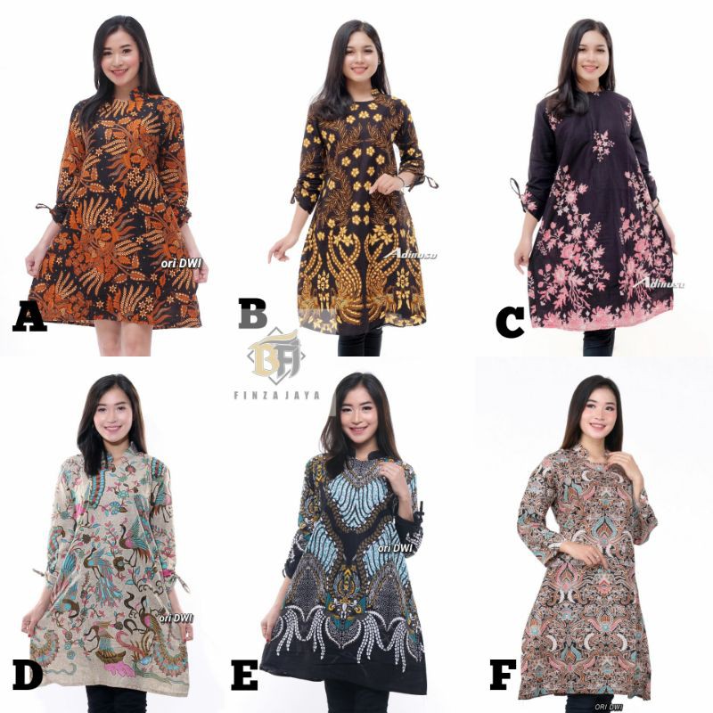 NEW DRESS BATIK WANITA MOTIF BATIK BFJ88Kdrt004