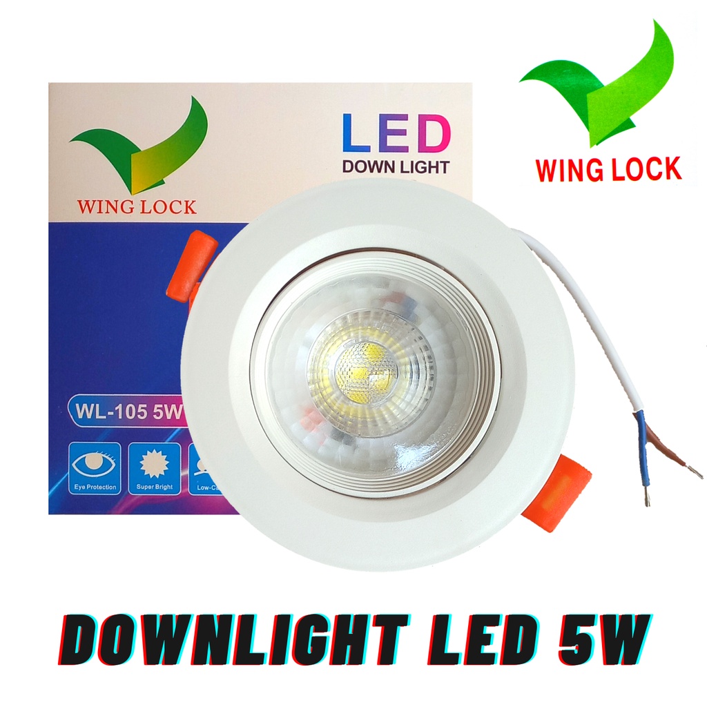 Lampu LED Downlight 5W Wing Lock Spotlight 5 Watt WL-105 220V