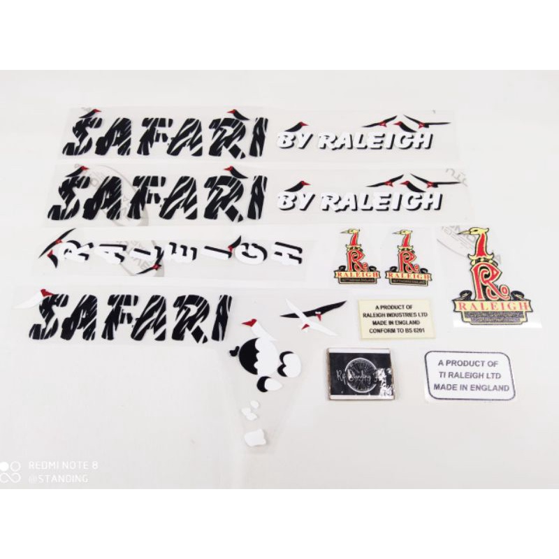 Decal Raleigh Safari not original