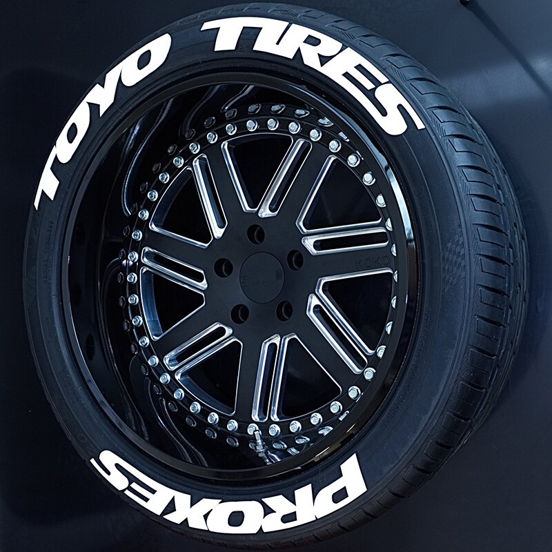 (1 Toyo Tires Proxes) Sticker Dekorasi Velg Mobil Motif Tulisan 3d Ukuran 2.7cm Can Decorate 1 Wheel