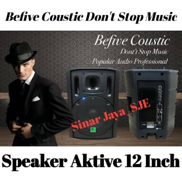 Speaker Aktif Befive Coustic PA 12A ( 12 Inch ) Sepasang