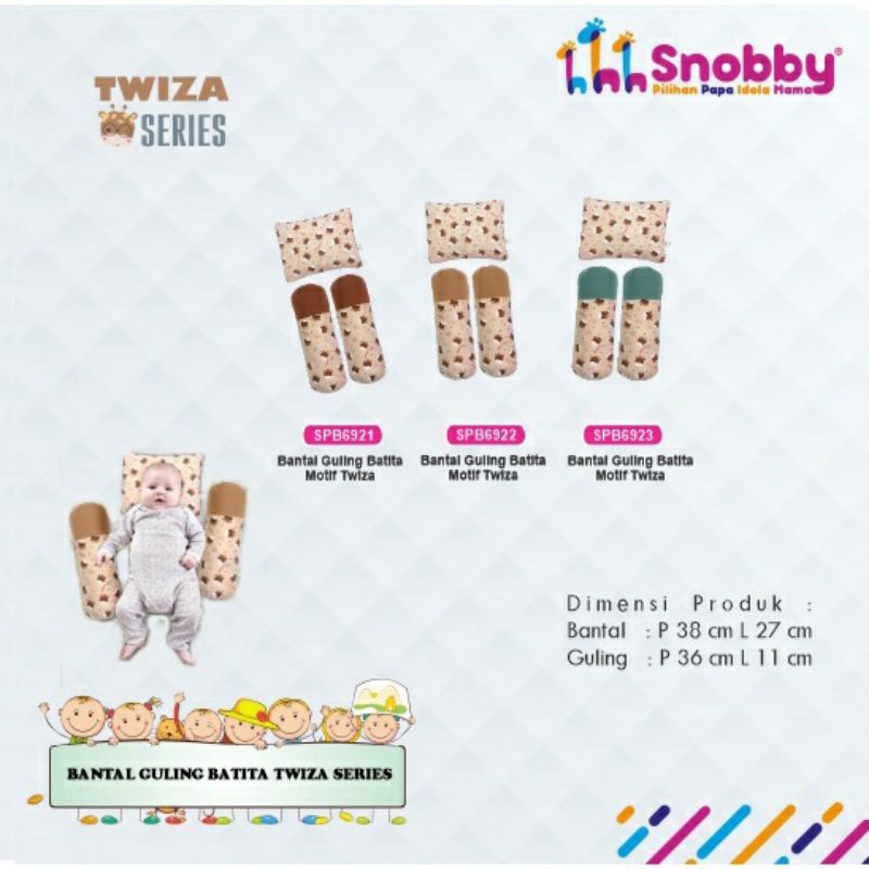 Snobby Bantal Guling Bayi Batita Set Twiza 6921/6922/6923