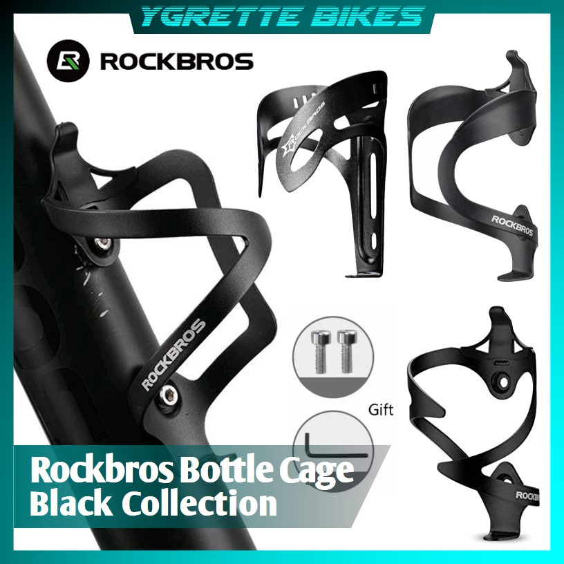 YGRETTE - Rockbros Holder Botol Minum Sepeda Aluminium Bilateral Design Bottle Cage Bicycle Bike Water Alloy