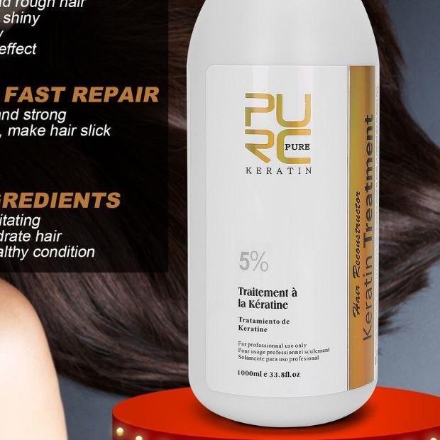 ✱ READY PURE PURC Keratin Treatment Smoothing Rambut Brazilian 5% 8% 12% pure ♂