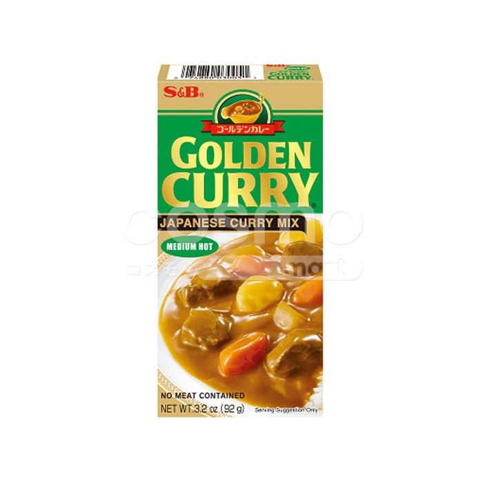 

s&b golden curry bumbu kari jepang pedas sedang snb mix medium hot tokomaju1625