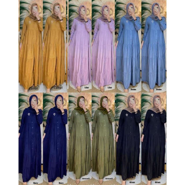 GAMIS RAYON POLOS SUSUN