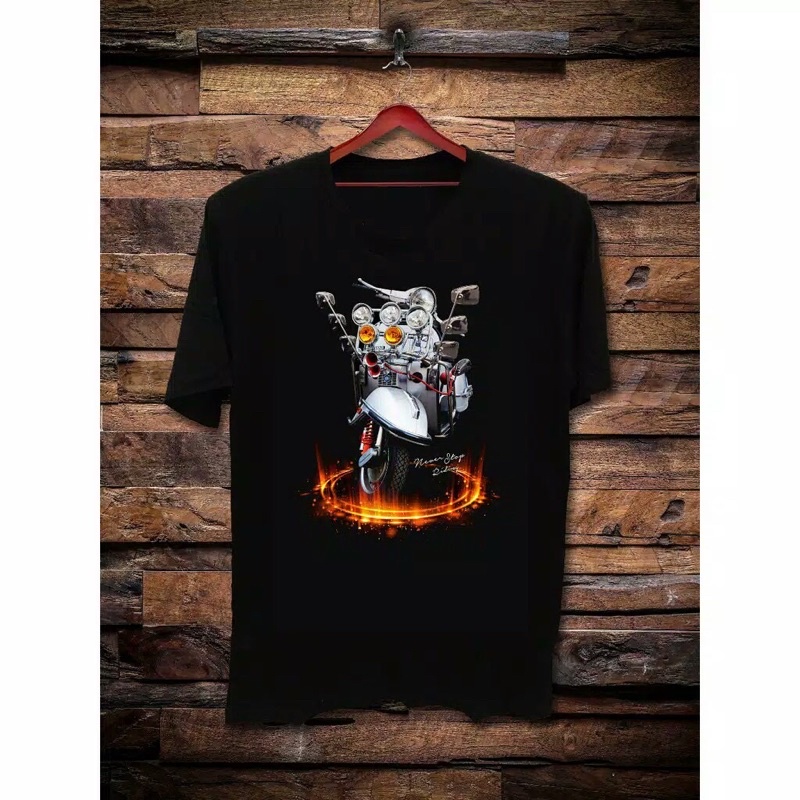 VESPA KAOS VESPA BAJU VESPA KAOS VESPA ORIGINAL BAJU KAOS T SHIRT PRIA WANITA DISTRO GAMBAR MOTOR VE