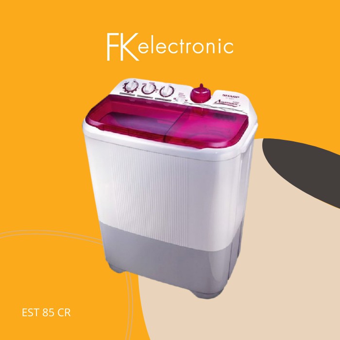 MESIN CUCI SHARP EST-85CR TWIN TUBE 8.5KG EST 85 CR