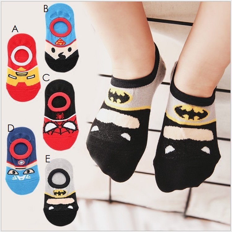 (1 pcs) Kaos Kaki anak motif superhero tebal import untuk anak 1-7 tahun SC1901 SC1902 SC1903