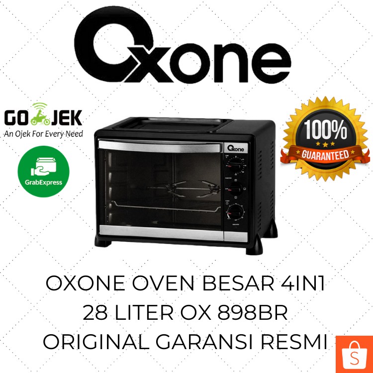 Oxone Oven Listrik Jumbo OX 898BR 28 Liter Oven Listrik Besar Low Watt Murah Original Garansi Resmi