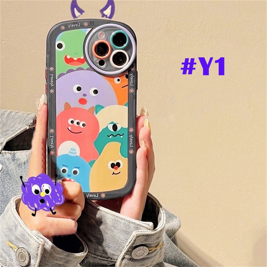 Soft Case Silikon Motif Kartun Monster Untuk Realme C35 C21Y C25Y C11 2021 C21 Realme5 5i 6i C3 C25 C15 C12 C2