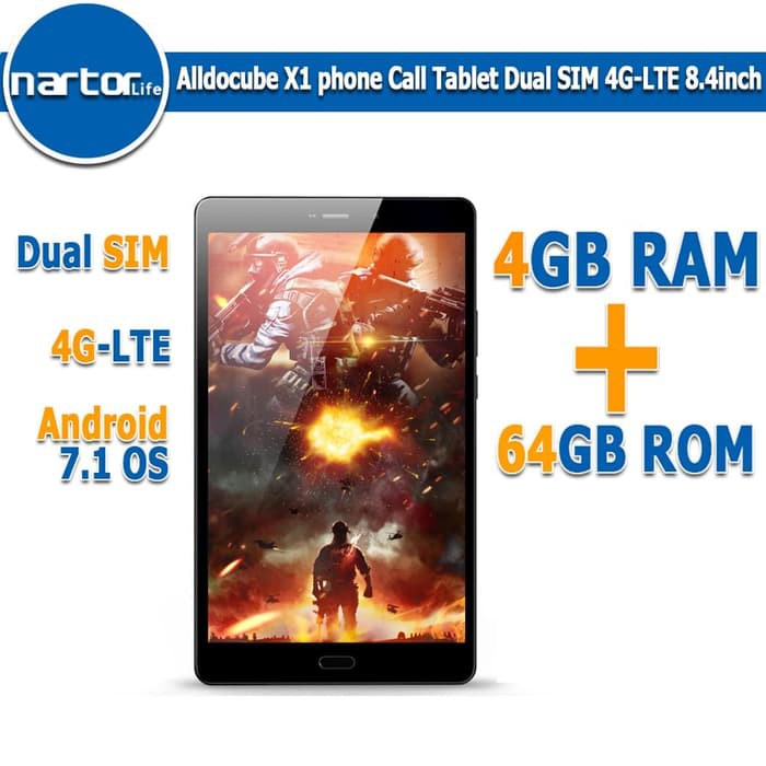 Alldocube X1 Phone Call Tablet Dual SIM 4G-LTE 8inch Android 7.1 OS