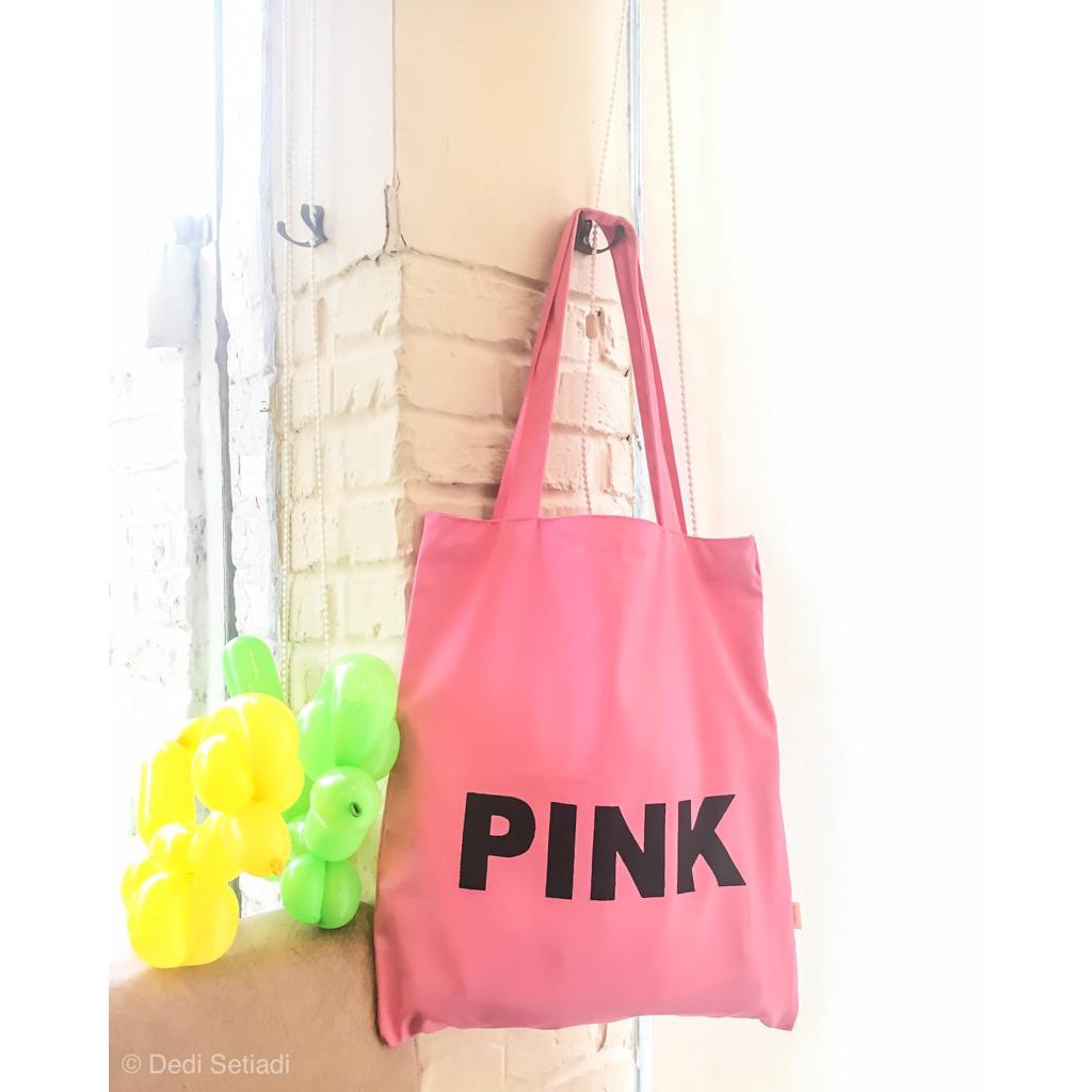 &quot;Messy&quot; Tote Bag / Totebag Drill Printed Color Name