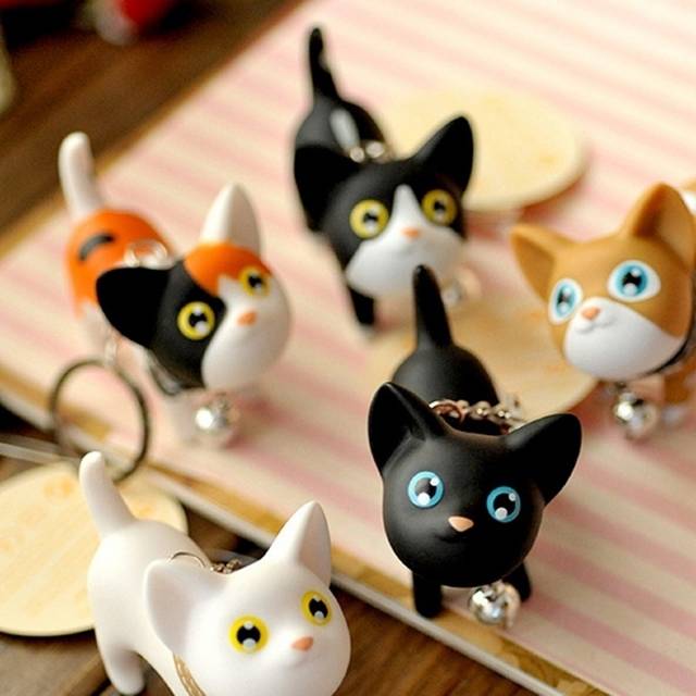 Gantungan kunci cute cat keyring kitten