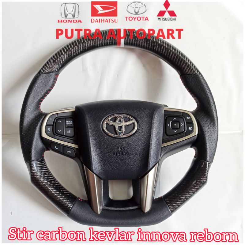 stir setir carbon kevlar innova reborn 2016 komplit original