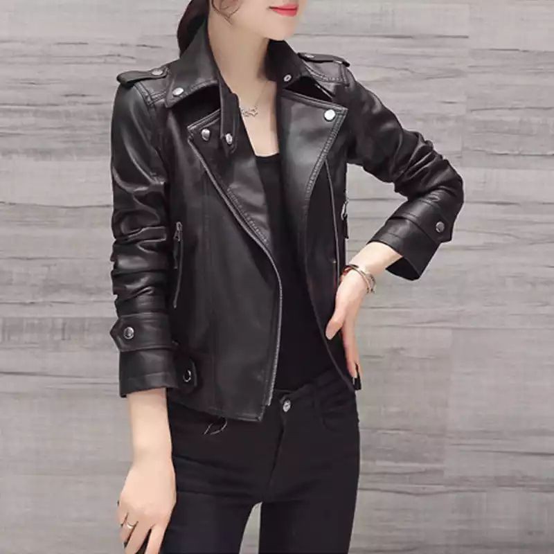 JAKET KULIT WANITA - JAKET KULIT CEWEK ASLI DOMBA - JAKET KULIT MOTOR