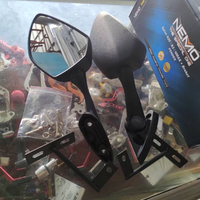 Spion R25 Tangkai Tanggung Dan Panjang Cocok Untuk Nmax Xmax R15