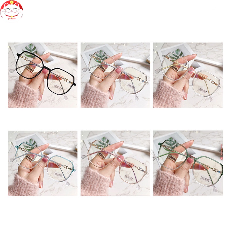 Blue Light Blocking Glasses Anti Eye Strain Fashion Metal Frame Glasses For Reading Play Computer