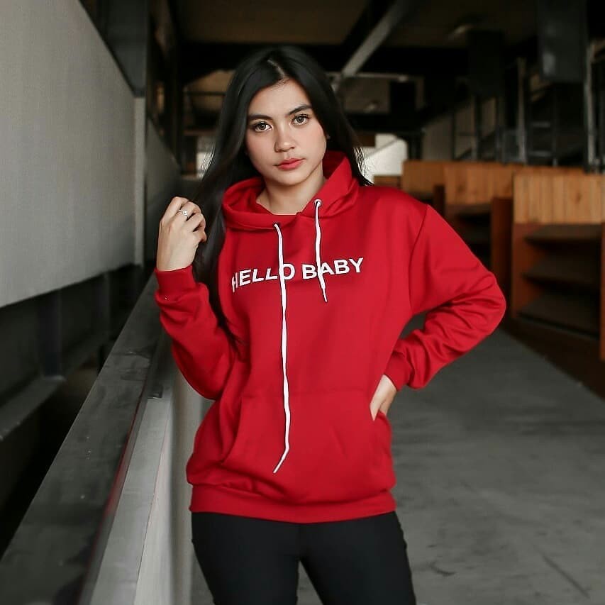 HELLO BABY HOODIE || HOODIE WANITA || HOODIE KEREN #HB