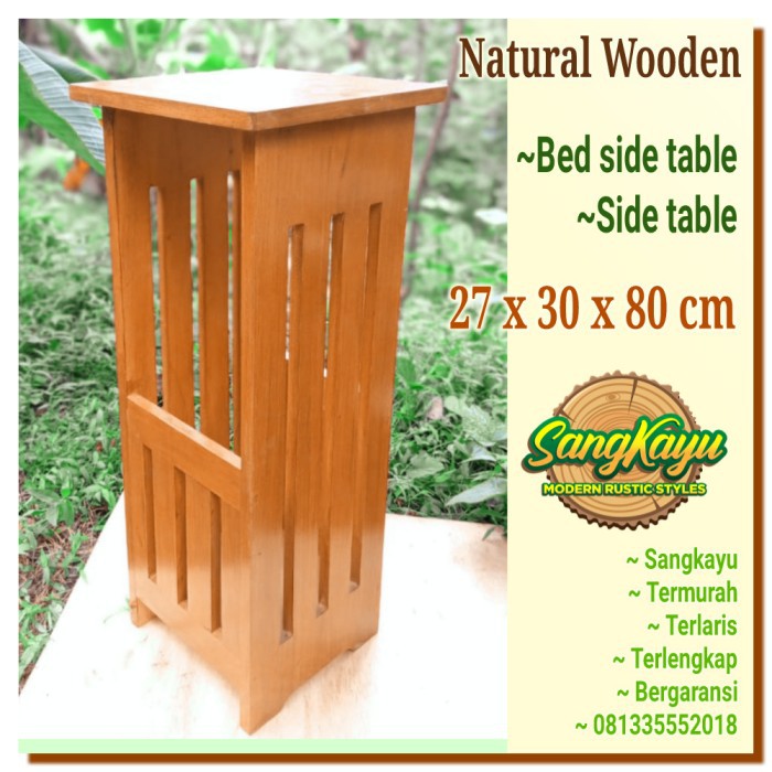 Meja nakas minimalis bedside table 27x30x80 cm side table meja samping