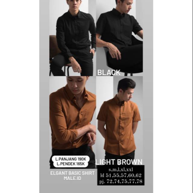 Elgant basic shirt male.id